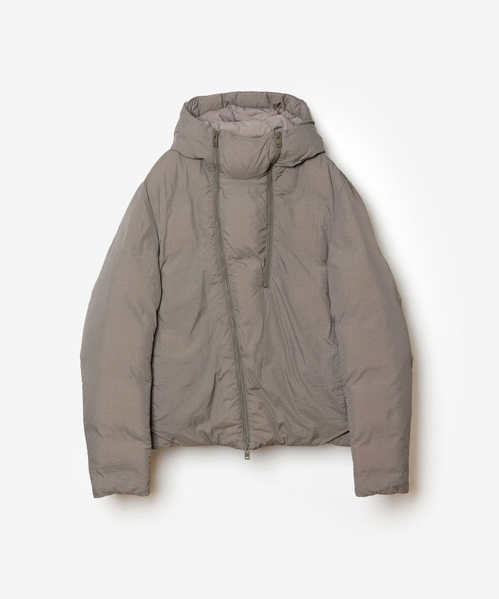 ATTACHMENT アタッチメントのNY TAFFETA HOODED DOWN JACKET - KHAKI GRAYの公式通販サイトsession福岡セレクトショップ