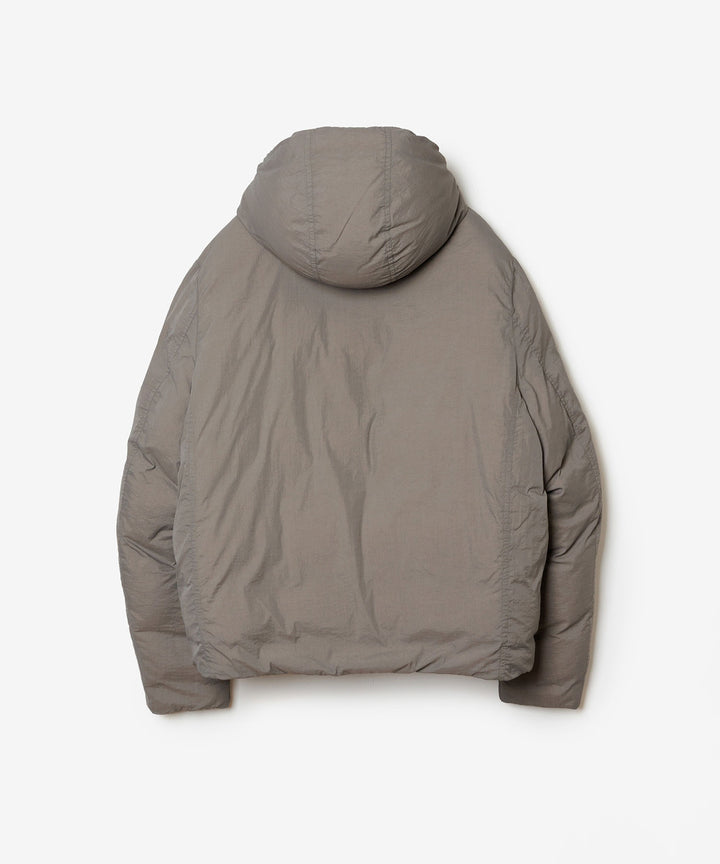ATTACHMENT アタッチメントのNY TAFFETA HOODED DOWN JACKET - KHAKI GRAYの公式通販サイトsession福岡セレクトショップ