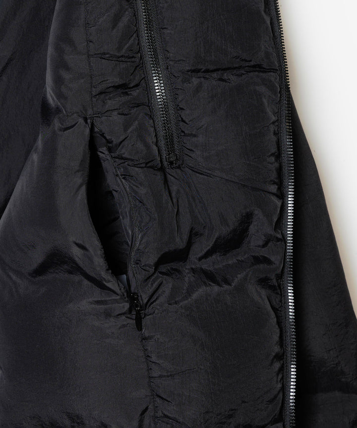 ATTACHMENT アタッチメントのNY TAFFETA HOODED DOWN JACKET - BLACKの公式通販サイトsession福岡セレクトショップ