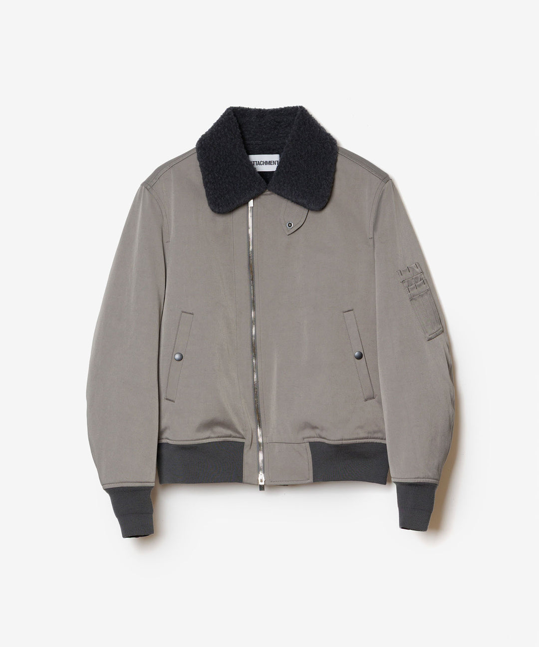 ATTACHMENT アタッチメントのNY/CO SATIN B-15 JACKET - KHAKI GRAYの公式通販サイトsession福岡セレクトショップ
