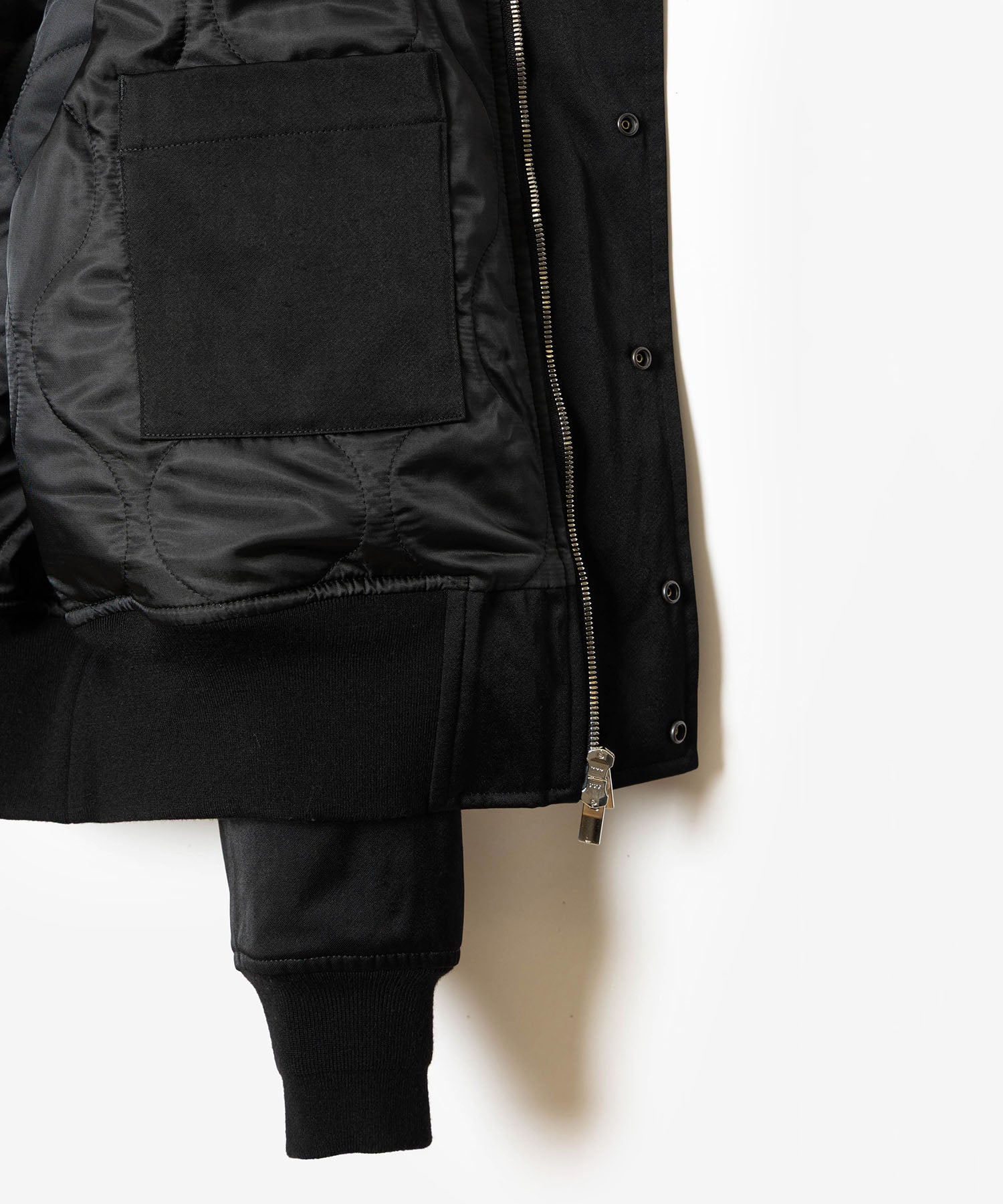 ATTACHMENT /アタッチメント】NY/CO SATIN N 2B JACKET - BLACK | 公式