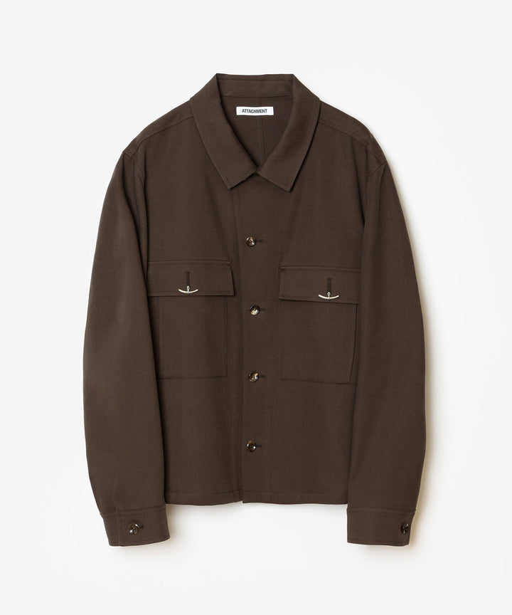 ATTACHMENT アタッチメントのCO/TEN POWDERY DOUBLE CROTH PATCH POCKET SHORT JACKET - D.BROWNの公式通販サイトsession福岡セレクトショップ