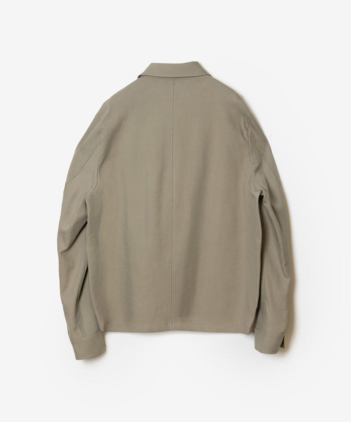 ATTACHMENT アタッチメントのCO/TEN POWDERY DOUBLE CROTH PATCH POCKET SHORT JACKET - L.KH GRAYの公式通販サイトsession福岡セレクトショップ