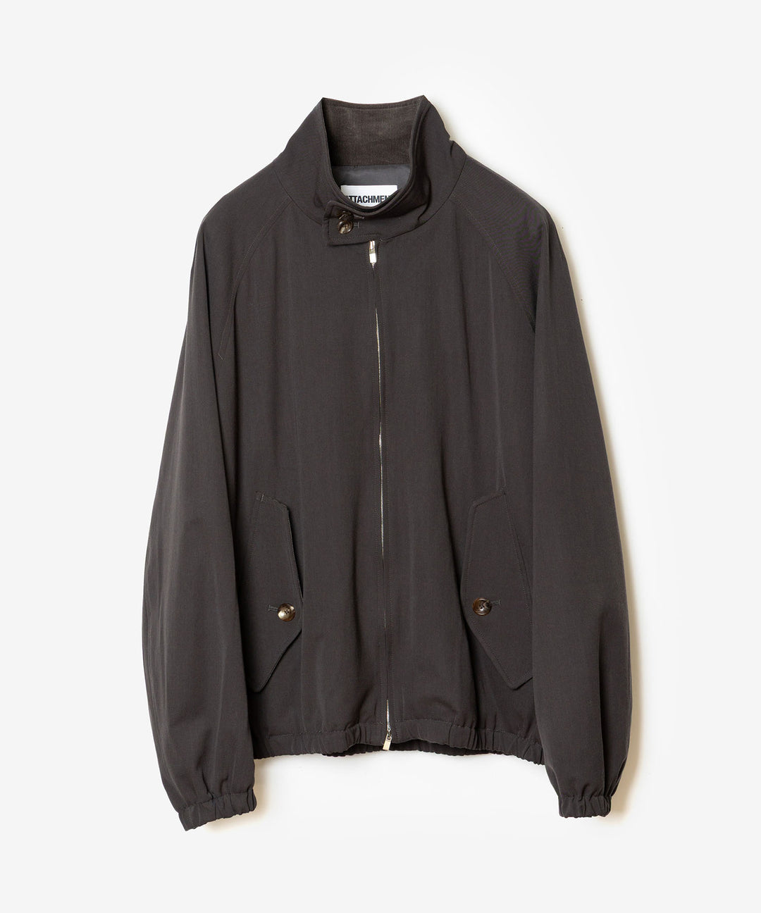 ATTACHMENT アタッチメントのWASHABLE HIGH TWIST GABARDINE HARRINGTON JACKET - KHAKI GRAYの公式通販サイトsession福岡セレクトショップ