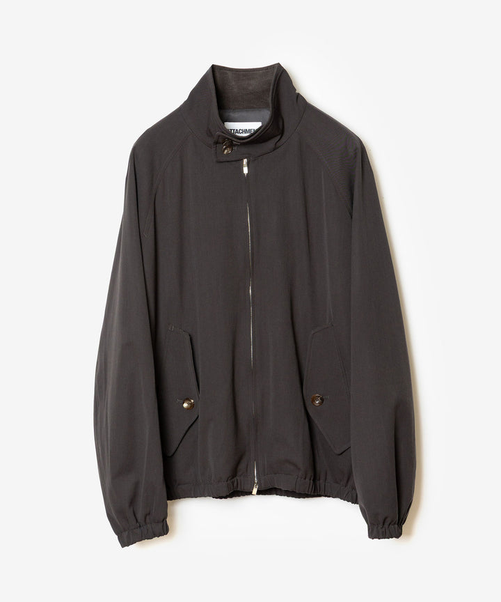 ATTACHMENT アタッチメントのWASHABLE HIGH TWIST GABARDINE HARRINGTON JACKET - KHAKI GRAYの公式通販サイトsession福岡セレクトショップ