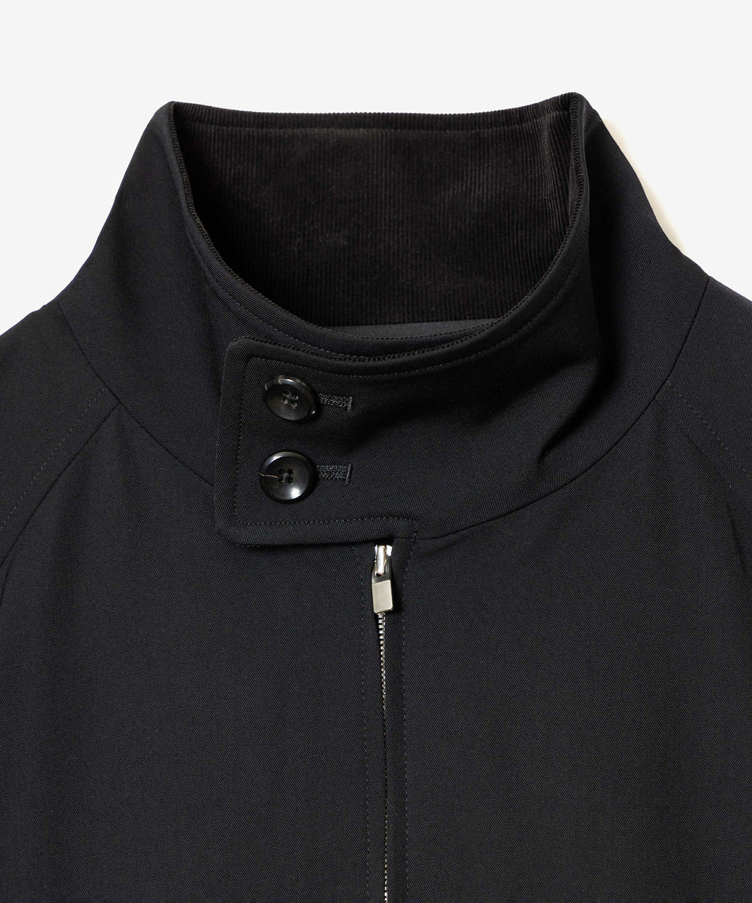 ATTACHMENT アタッチメントのWASHABLE HIGH TWIST GABARDINE HARRINGTON JACKET - BLACKの公式通販サイトsession福岡セレクトショップ