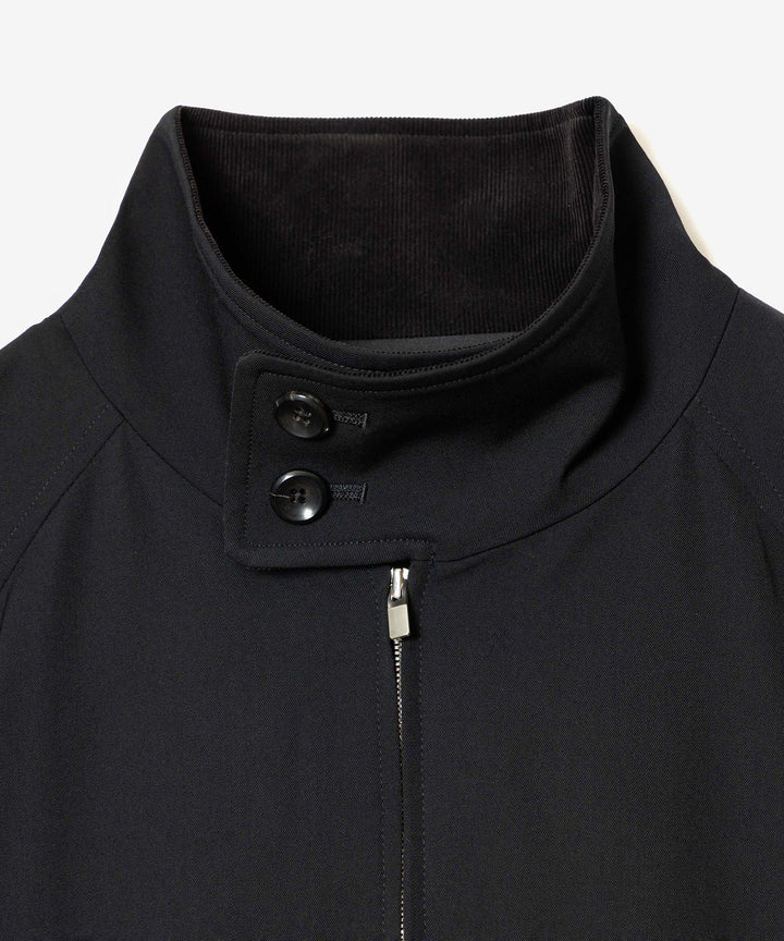 ATTACHMENT アタッチメントのWASHABLE HIGH TWIST GABARDINE HARRINGTON JACKET - BLACKの公式通販サイトsession福岡セレクトショップ