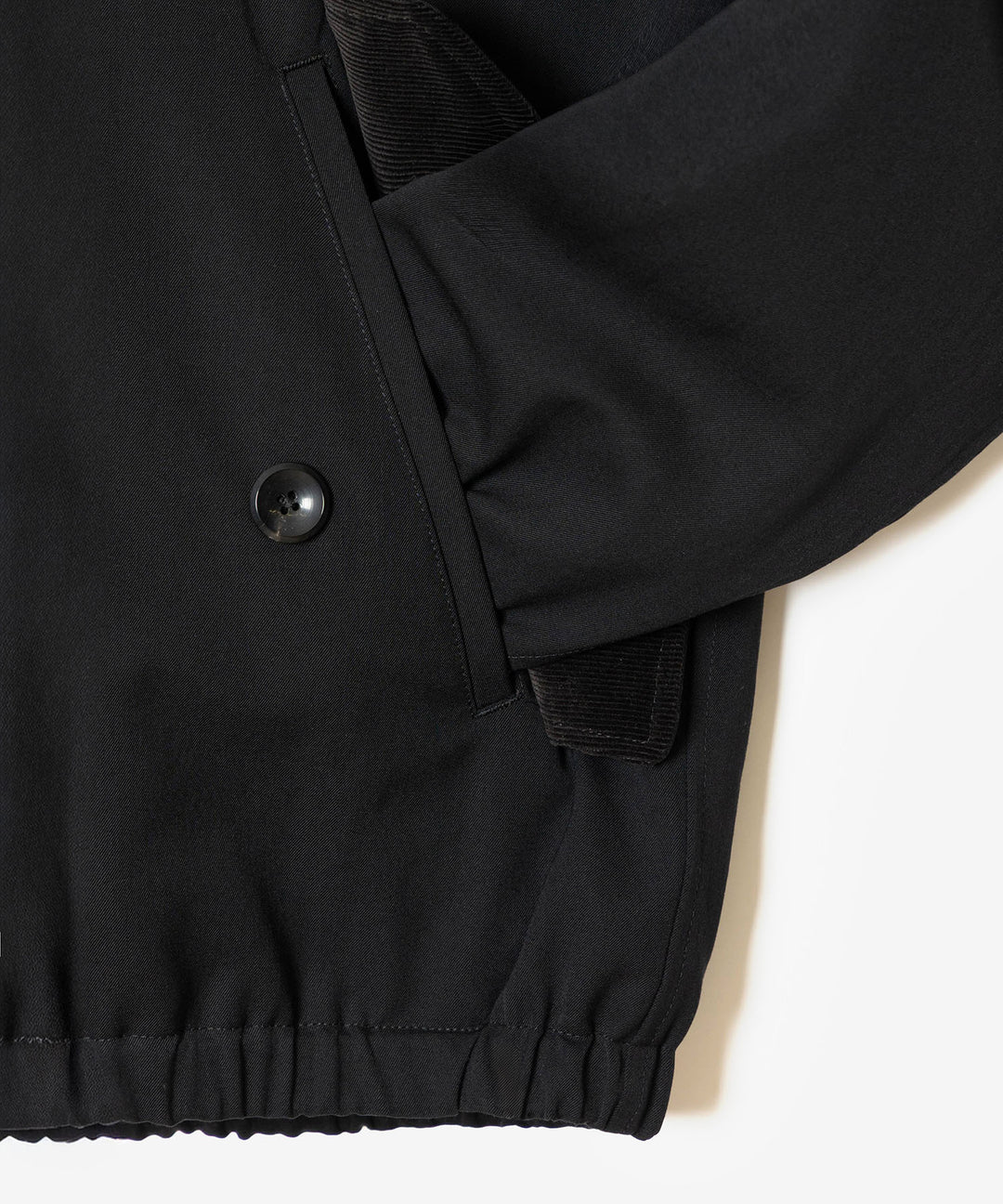 ATTACHMENT アタッチメントのWASHABLE HIGH TWIST GABARDINE HARRINGTON JACKET - BLACKの公式通販サイトsession福岡セレクトショップ