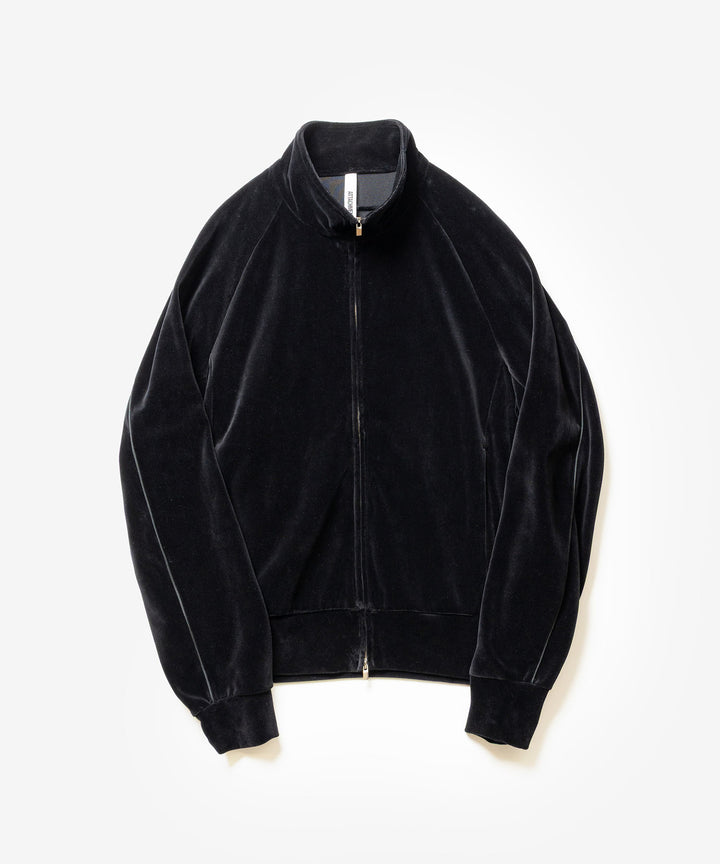 ATTACHMENT アタッチメントの80/2 ORGANIC VELOR TRACK JACKET - BLACKの公式通販サイトsession福岡セレクトショップ