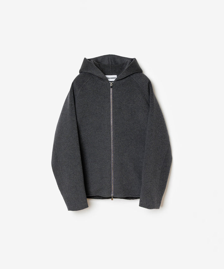 ATTACHMENT アタッチメントのWO/CA DOUBLE FACE BEAVER HOODED JACKET - GRAYの公式通販サイトsession福岡セレクトショップ