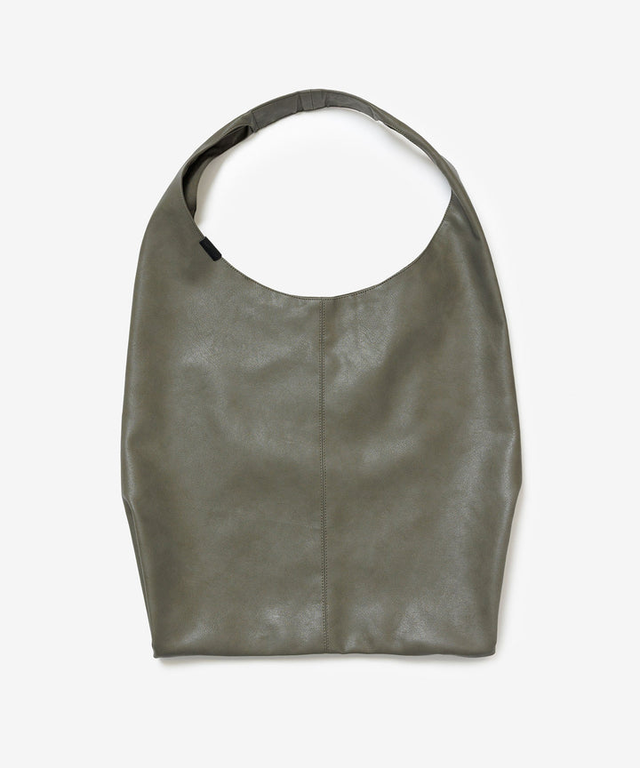 ATTACHMENT アタッチメントのSYNTHETIC LEATHER SMALL SHOPPING BAG - KHAKI GRAYの公式通販サイトsession福岡セレクトショップ