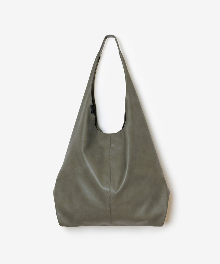ATTACHMENT アタッチメントのSYNTHETIC LEATHER SMALL SHOPPING BAG - KHAKI GRAYの公式通販サイトsession福岡セレクトショップ