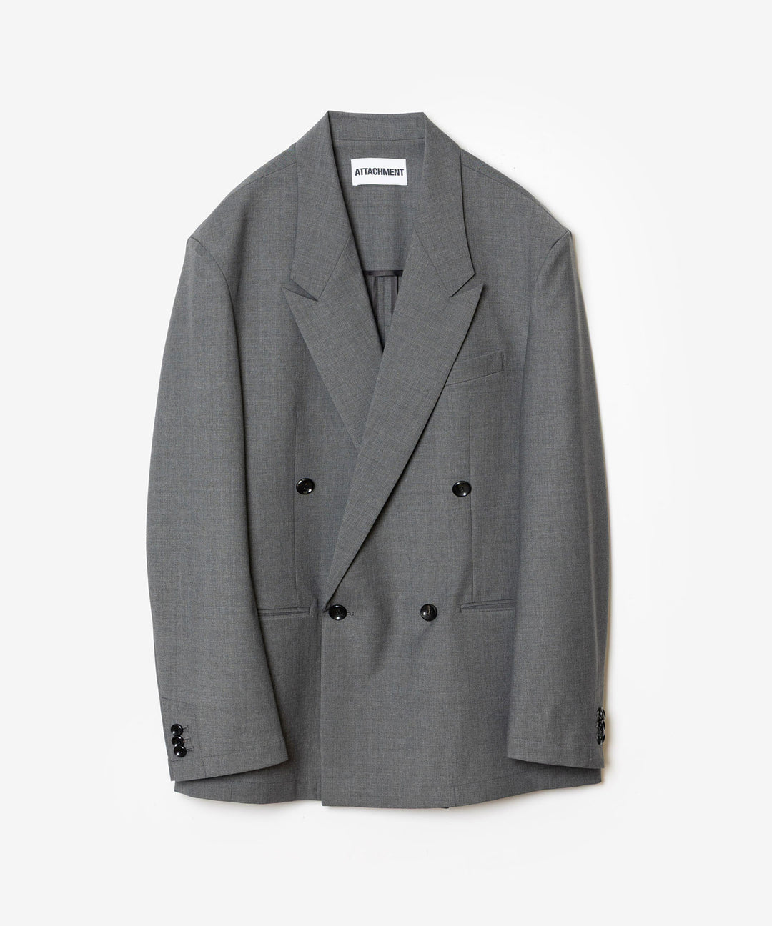 ATTACHMENT アタッチメントの2/80 PE/WO STRETCH TRO DOUBLE-BREASTED JACKET - X.GRAYの公式通販サイトsession福岡セレクトショップ