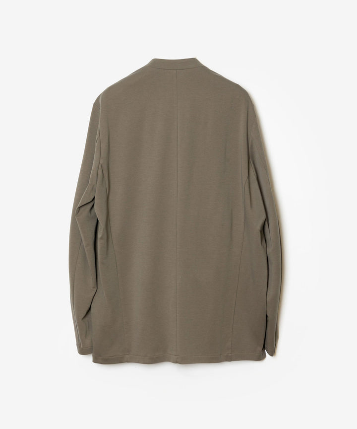 ATTACHMENT アタッチメントのCOTTON DOUBLE FACE COLLARLESS CARDIGAN - KHAKI GRAYの公式通販サイトsession福岡セレクトショップ