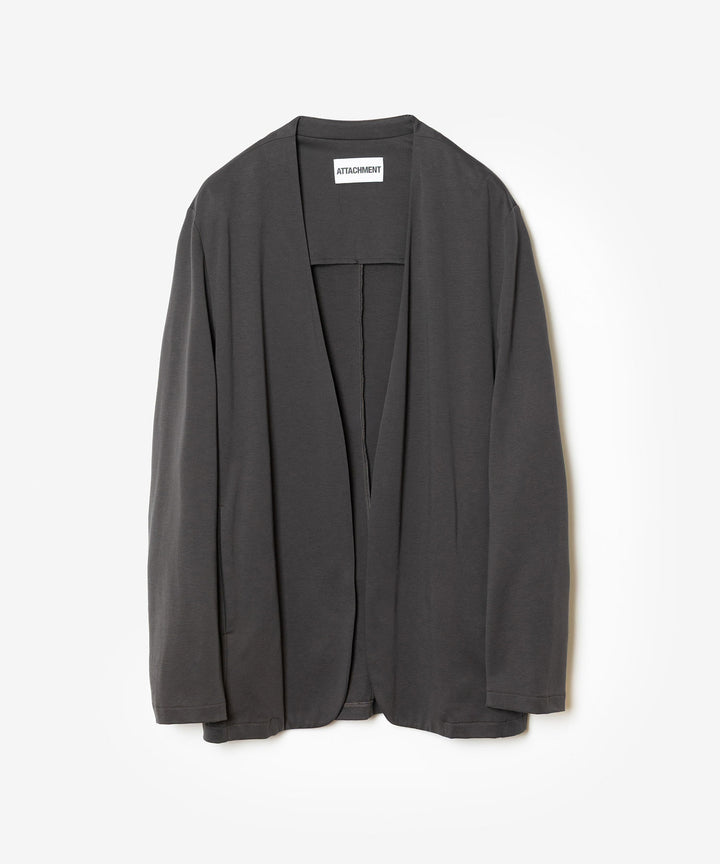 ATTACHMENT アタッチメントのCOTTON DOUBLE FACE COLLARLESS CARDIGAN - D.GRAYの公式通販サイトsession福岡セレクトショップ