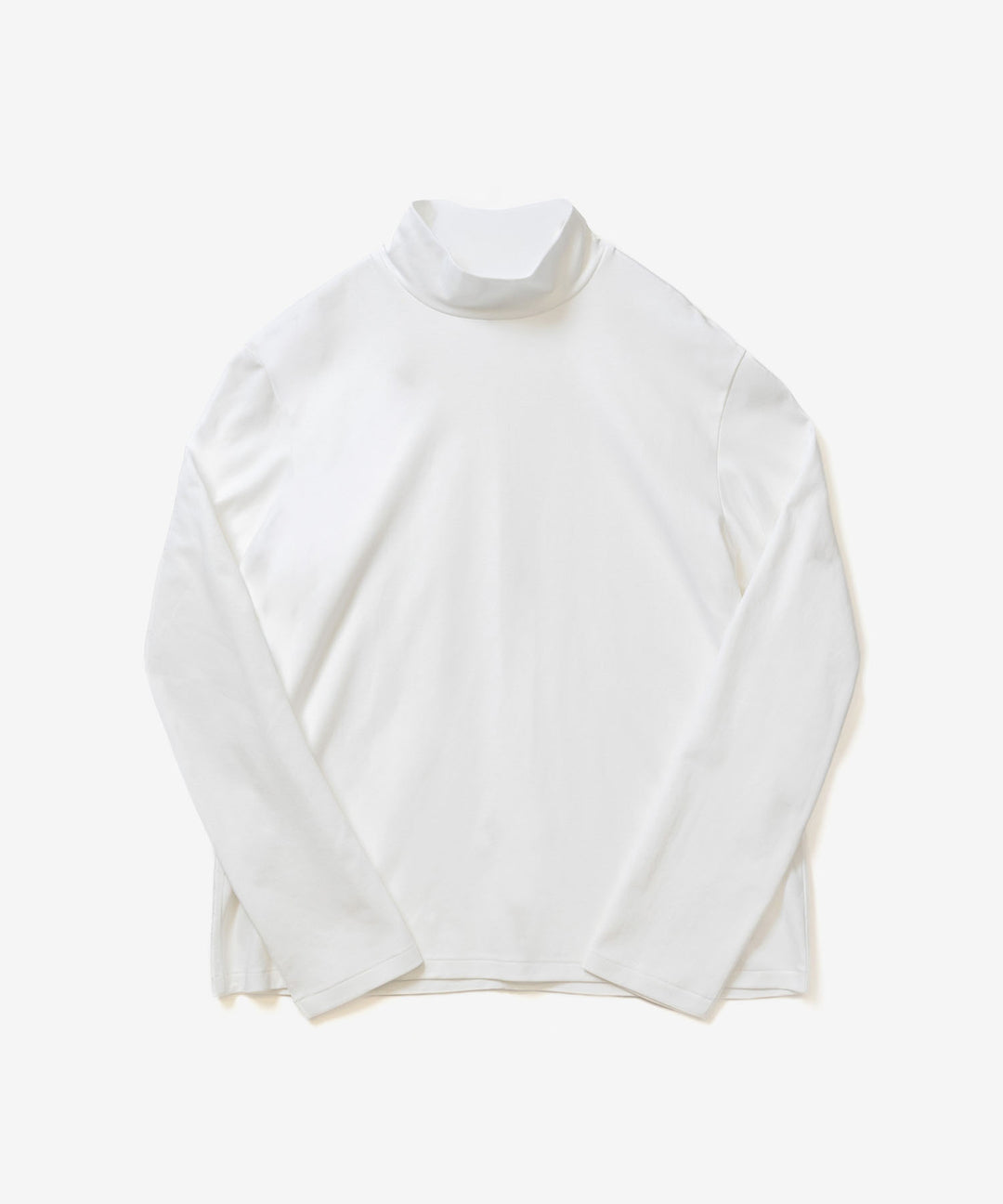 ATTACHMENT アタッチメントのCOTTON DOUBLE FACE SLIM FIT HIGHNECK L/S TEE - WHITEの公式通販サイトsession福岡セレクトショップ