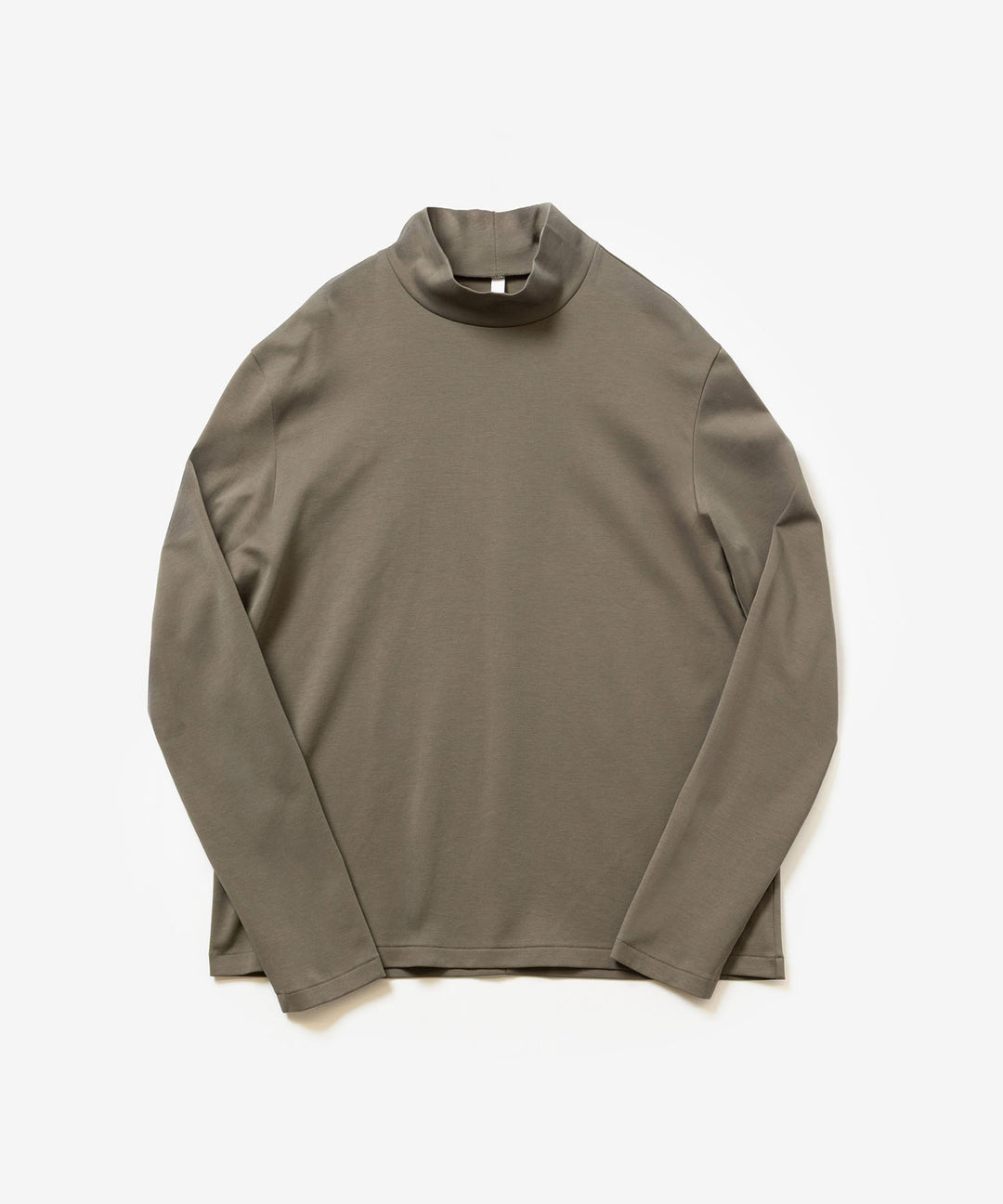 ATTACHMENT アタッチメントのCOTTON DOUBLE FACE SLIM FIT HIGHNECK L/S TEE - KHAKI GRAYの公式通販サイトsession福岡セレクトショップ