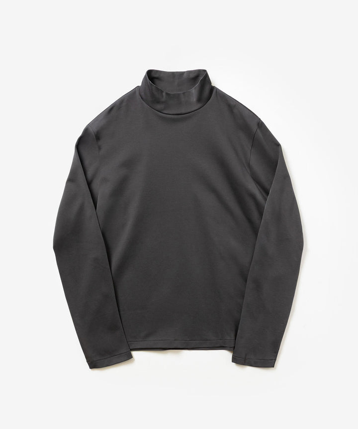 ATTACHMENT アタッチメントのCOTTON DOUBLE FACE SLIM FIT HIGHNECK L/S TEE - D.GRAYの公式通販サイトsession福岡セレクトショップ