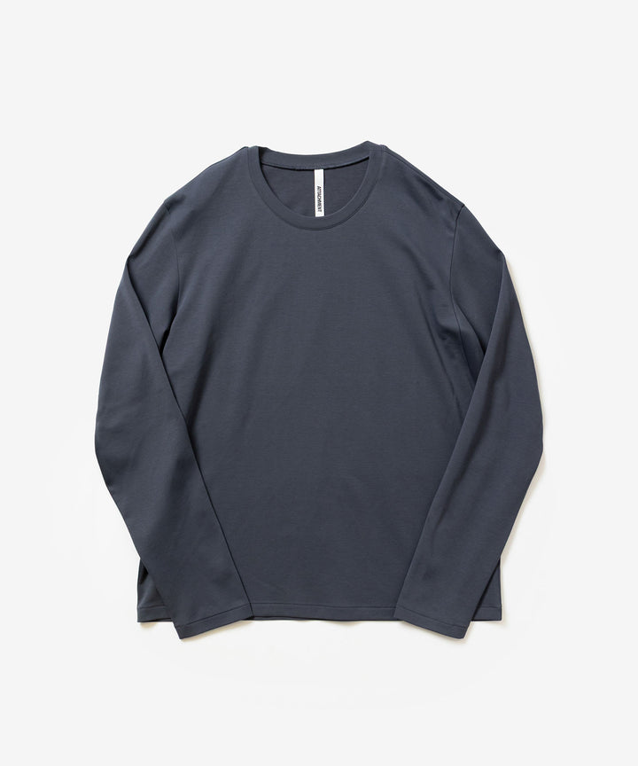 ATTACHMENT アタッチメントのCOTTON DOUBLE FACE SLIM FIT L/S TEE - NAVYの公式通販サイトsession福岡セレクトショップ