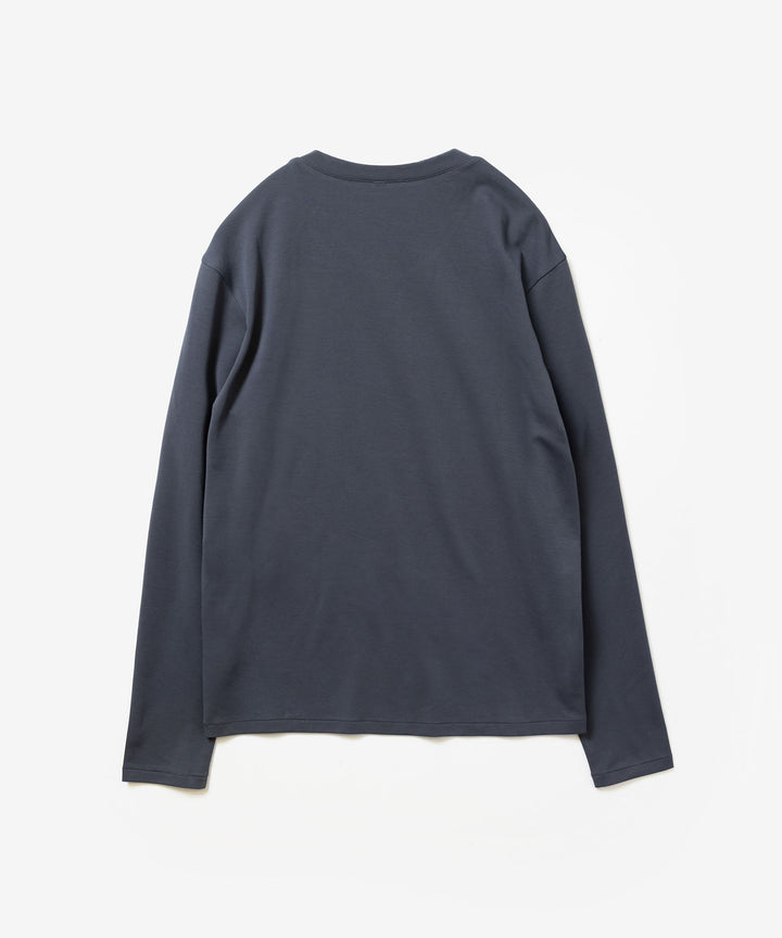 ATTACHMENT アタッチメントのCOTTON DOUBLE FACE SLIM FIT L/S TEE - NAVYの公式通販サイトsession福岡セレクトショップ