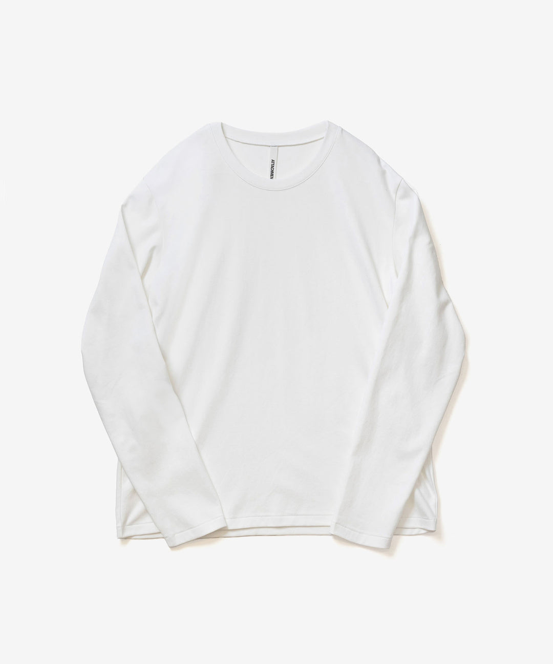 ATTACHMENT アタッチメントのCOTTON DOUBLE FACE SLIM FIT L/S TEE - WHITEの公式通販サイトsession福岡セレクトショップ