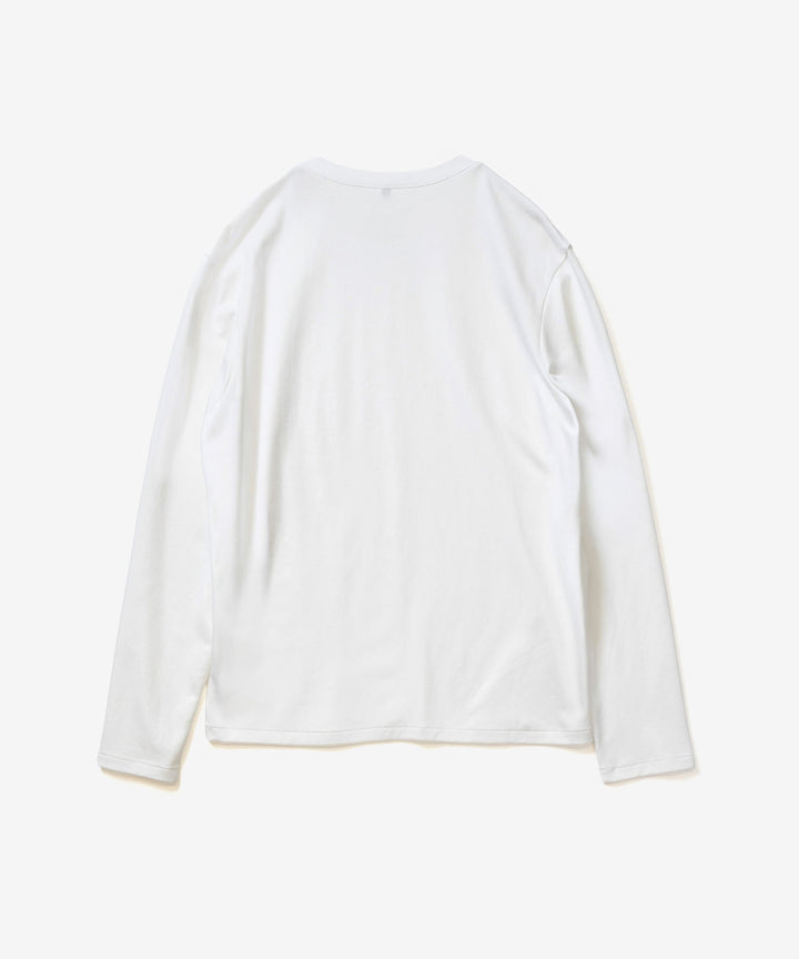 ATTACHMENT アタッチメントのCOTTON DOUBLE FACE SLIM FIT L/S TEE - WHITEの公式通販サイトsession福岡セレクトショップ