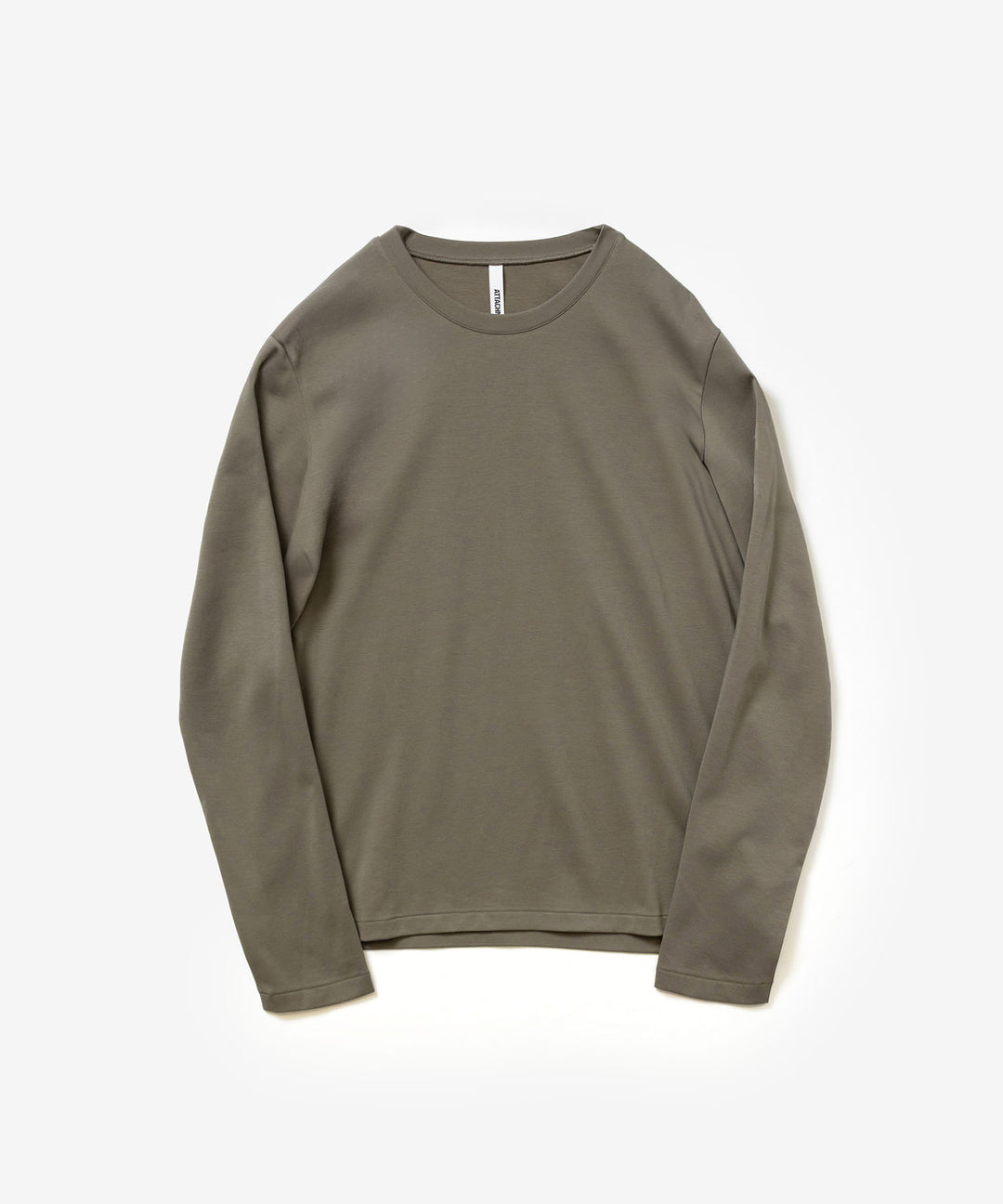 ATTACHMENT アタッチメントのCOTTON DOUBLE FACE SLIM FIT L/S TEE - KHAKI GRAYの公式通販サイトsession福岡セレクトショップ