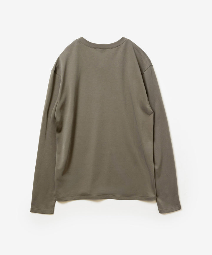 ATTACHMENT アタッチメントのCOTTON DOUBLE FACE SLIM FIT L/S TEE - KHAKI GRAYの公式通販サイトsession福岡セレクトショップ