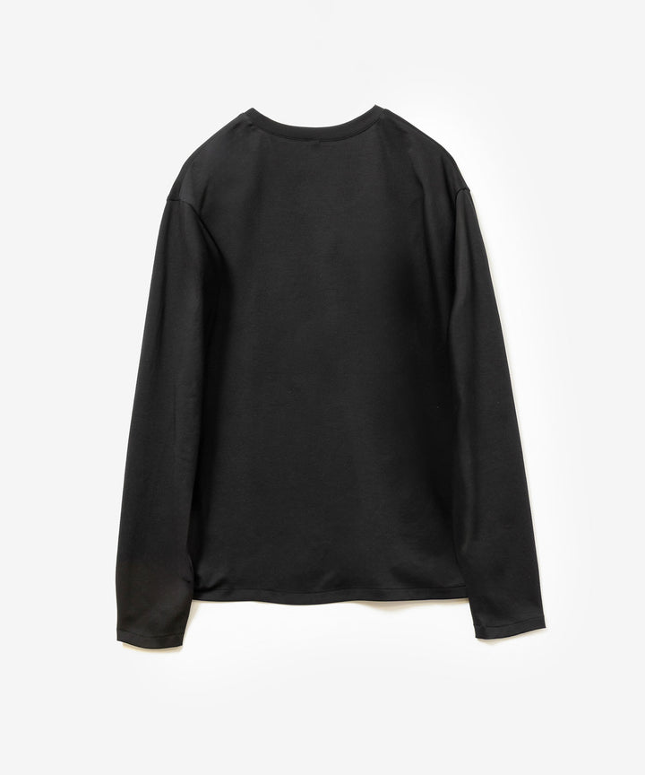 ATTACHMENT アタッチメントのCOTTON DOUBLE FACE SLIM FIT L/S TEE - BLACKの公式通販サイトsession福岡セレクトショップ