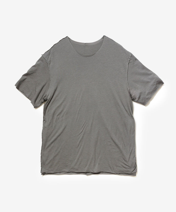 ATTACHMENT アタッチメントのCO/CU JERSEY SLIM FIT LAYERED S/S TEE - KHAKI GRAYの公式通販サイトsession福岡セレクトショップ