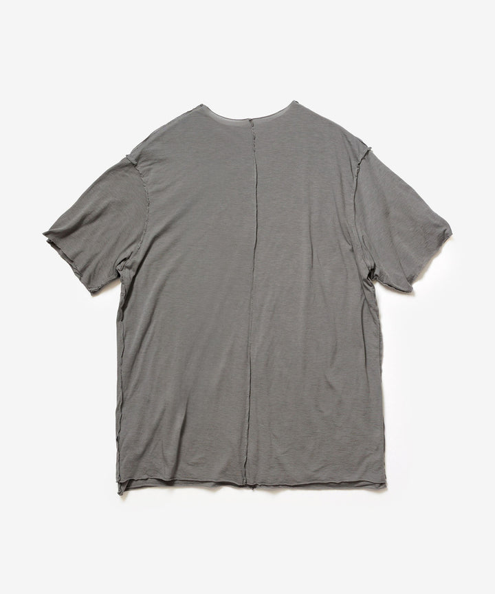 ATTACHMENT アタッチメントのCO/CU JERSEY SLIM FIT LAYERED S/S TEE - KHAKI GRAYの公式通販サイトsession福岡セレクトショップ