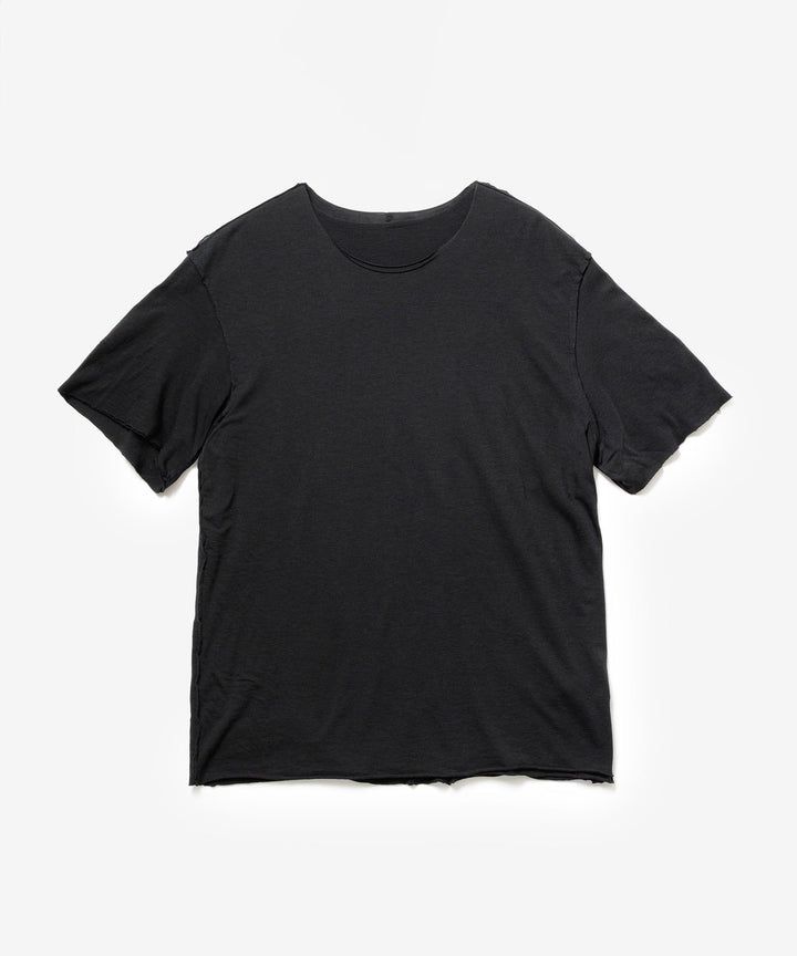 ATTACHMENT アタッチメントのCO/CU JERSEY SLIM FIT LAYERED S/S TEE - BLACKの公式通販サイトsession福岡セレクトショップ
