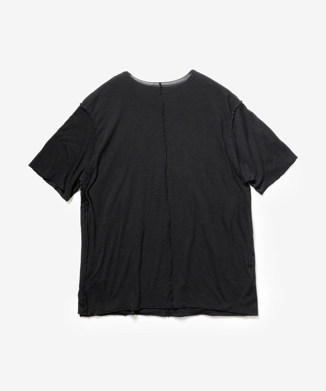 ATTACHMENT アタッチメントのCO/CU JERSEY SLIM FIT LAYERED S/S TEE - BLACKの公式通販サイトsession福岡セレクトショップ