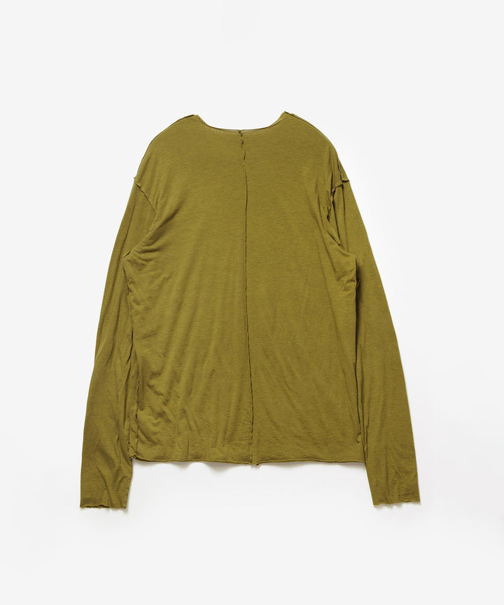 ATTACHMENT アタッチメントのCO/CU JERSEY SLIM FIT LAYERED L/S TEE - D.YELLOWの公式通販サイトsession福岡セレクトショップ