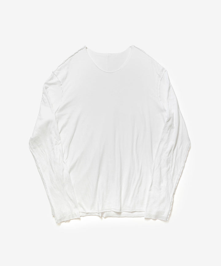 ATTACHMENT アタッチメントのCO/CU JERSEY SLIM FIT LAYERED L/S TEE - WHITEの公式通販サイトsession福岡セレクトショップ