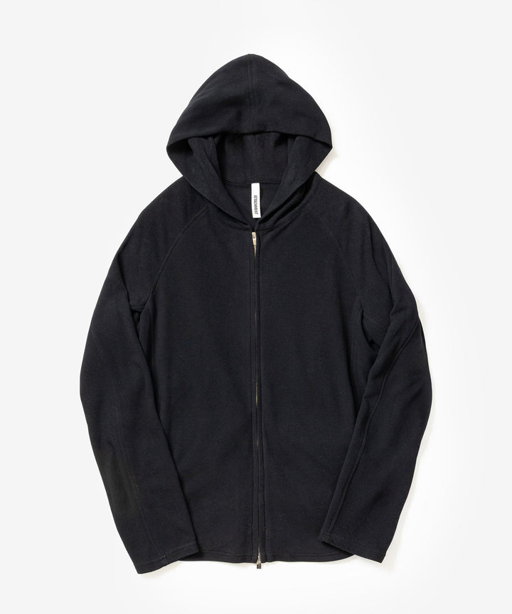 ATTACHMENT アタッチメントのVI/PE SMOOTH ZIP-UP LIGHT HOODIE - BLACKの公式通販サイトsession福岡セレクトショップ