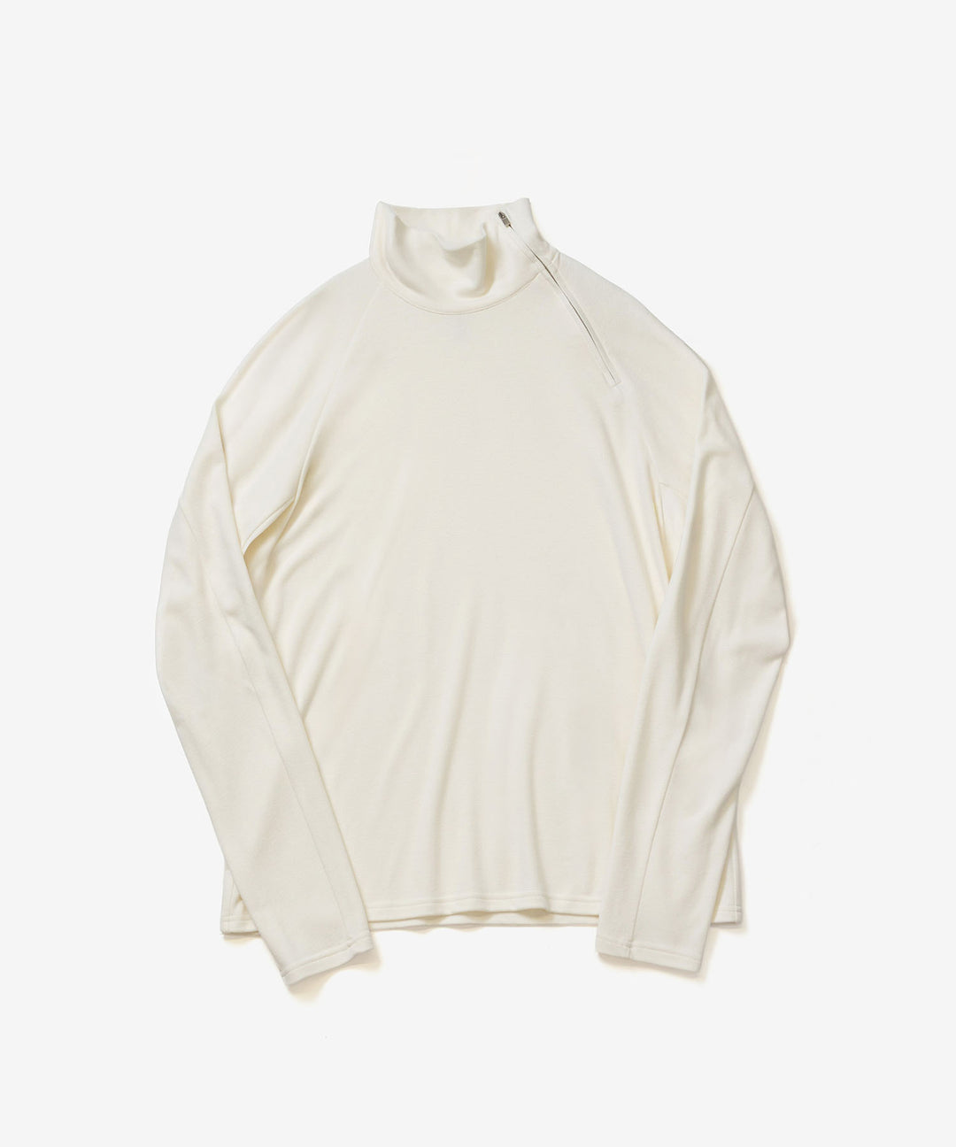 ATTACHMENT アタッチメントのVI/PE SMOOTH ZIP-UP HIGHNECK L/S TEE - OFF WHITEの公式通販サイトsession福岡セレクトショップ