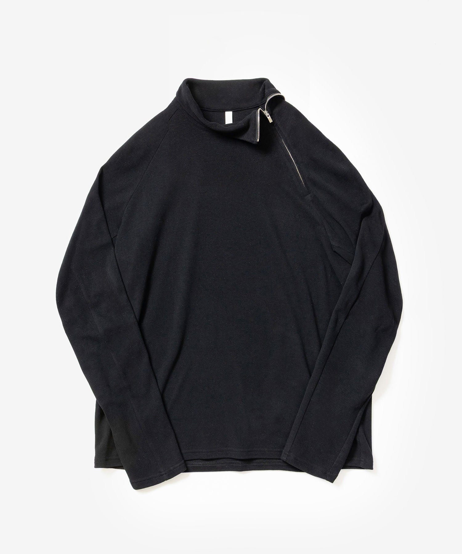 ATTACHMENT /アタッチメント】VI/PE SMOOTH ZIP-UP HIGHNECK L/S TEE