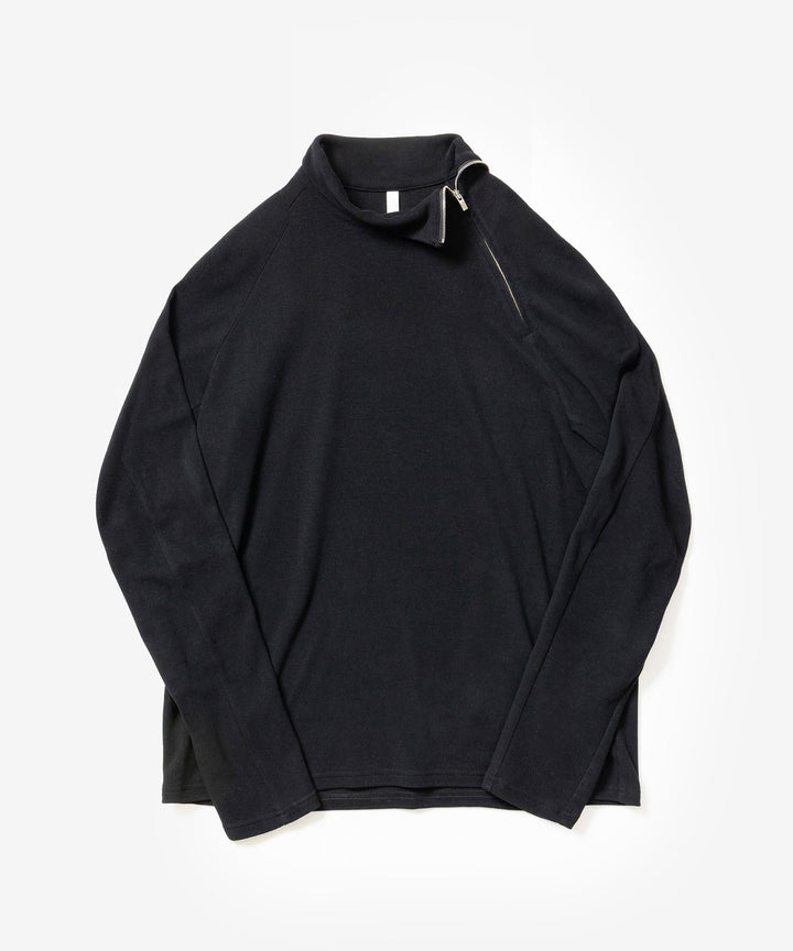 ATTACHMENT アタッチメントのVI/PE SMOOTH ZIP-UP HIGHNECK L/S TEE - BLACKの公式通販サイトsession福岡セレクトショップ