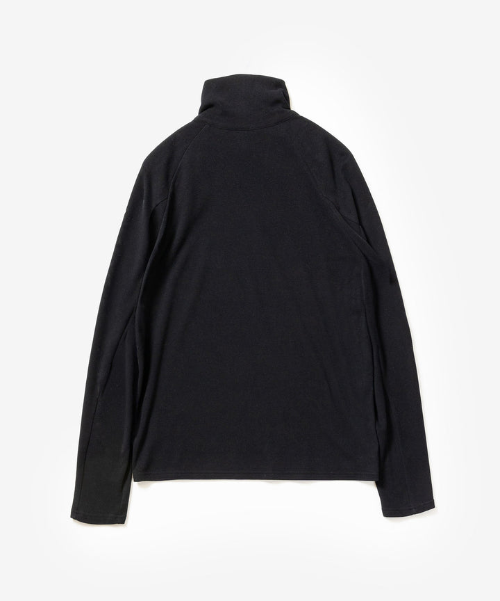 ATTACHMENT アタッチメントのVI/PE SMOOTH ZIP-UP HIGHNECK L/S TEE - BLACKの公式通販サイトsession福岡セレクトショップ