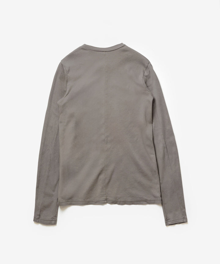 ATTACHMENT アタッチメントのBRUSHED YARN SMOOTH SLIM FIT L/S TEE - KHAKI GRAYの公式通販サイトsession福岡セレクトショップ