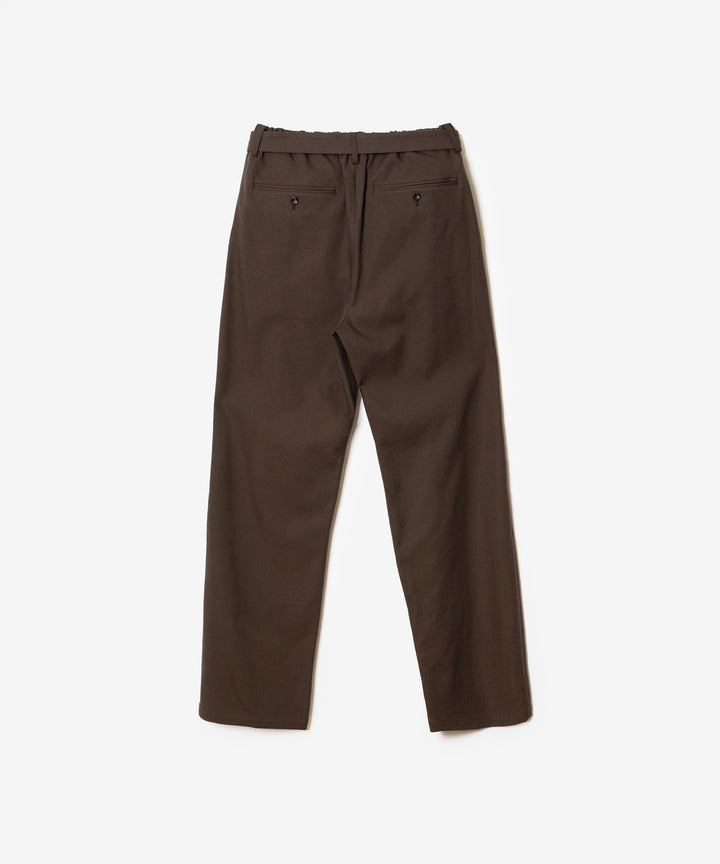 CO/TEN POWDERY DOUBLE CROTH BELTED WIDE TROUSERS - D.BROWNの公式通販サイトsession福岡セレクトショップ