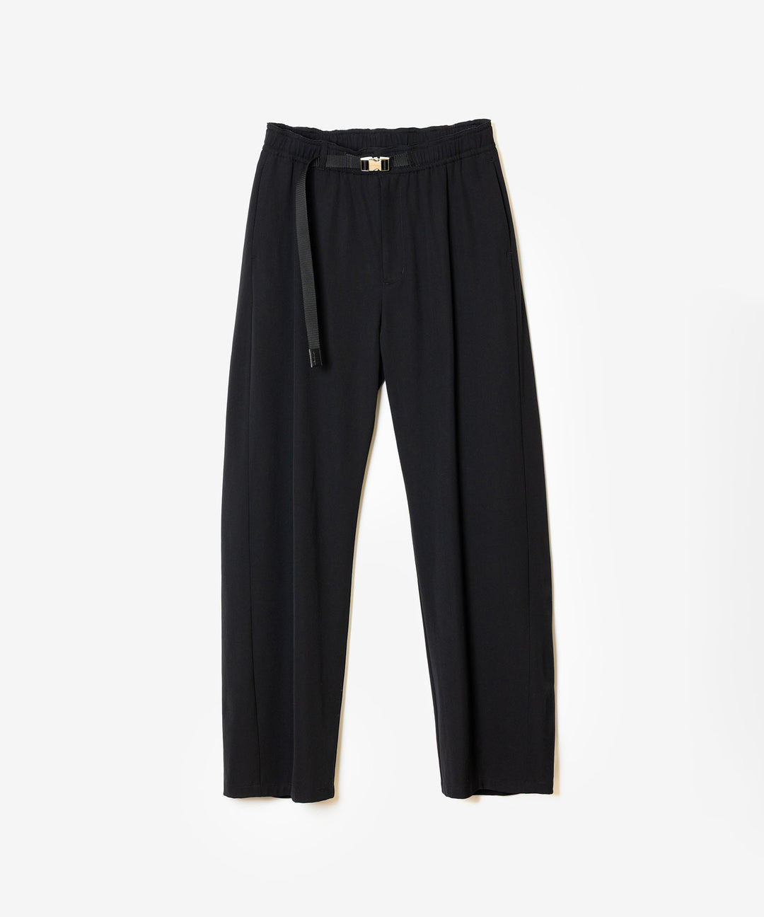 ATTACHMENT アタッチメントのWASHABLE HIGH TWIST GABARDINE EASY BUCKLE BALLOON TROUSERS - BLACKの公式通販サイトsession福岡セレクトショップ