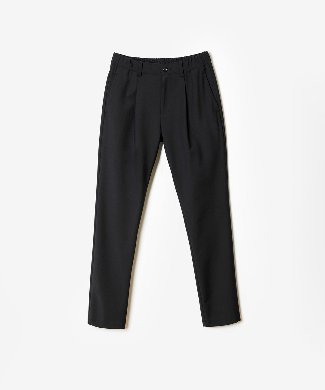 ATTACHMENT アタッチメントの2/80 PE/WO STRETCH TRO REGULAR FIT 1TUCK  TROUSERS - BLACK公式通販サイトsession福岡セレクトショップ