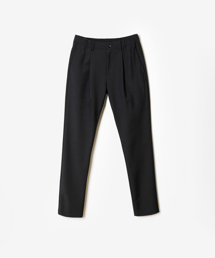 ATTACHMENT アタッチメントの2/80 PE/WO STRETCH TRO REGULAR FIT 1TUCK  TROUSERS - BLACK公式通販サイトsession福岡セレクトショップ