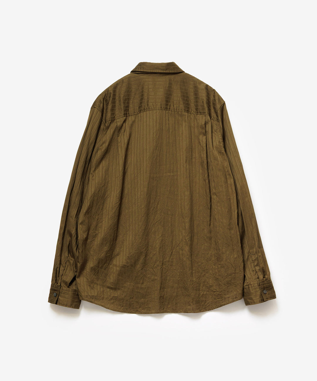 ATTACHMENT アタッチメントのCO SHADOW STRIPE BROAD NARROW TIE L/S SHIRT - D.YELLOWの公式通販サイトsession福岡セレクトショップ
