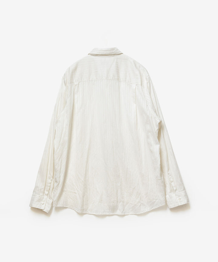 ATTACHMENT アタッチメントのCO SHADOW STRIPE BROAD NARROW TIE L/S SHIRT - OFF WHITEの公式通販サイトsession福岡セレクトショップ