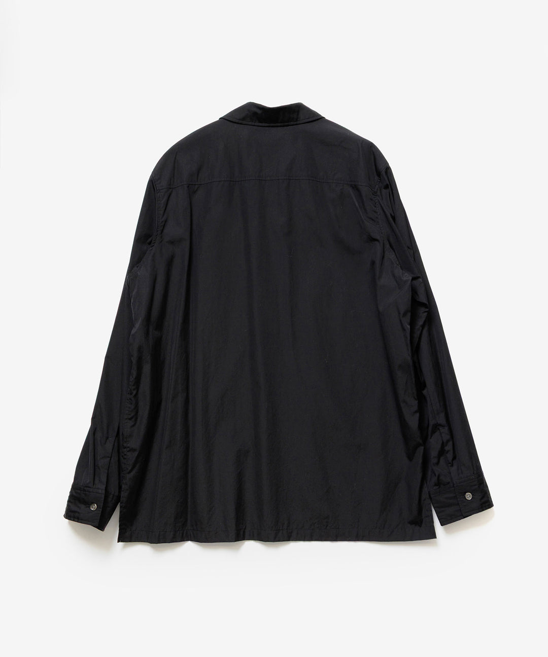 ATTACHMENT アタッチメントの140/2 GIZA BROAD PIERCED L/S SHIRT - BLACKの公式通販サイトsession福岡セレクトショップ