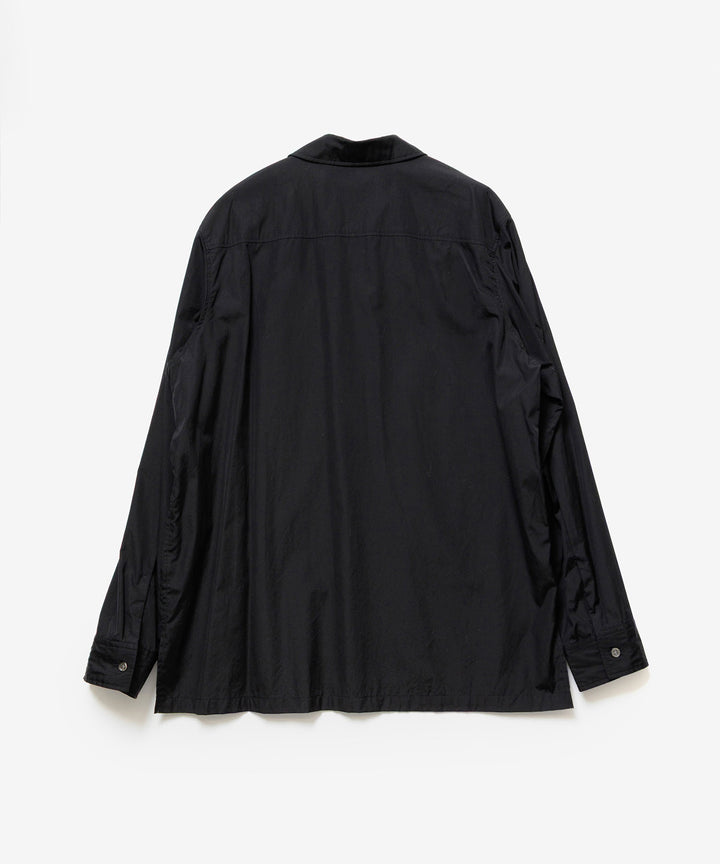 ATTACHMENT アタッチメントの140/2 GIZA BROAD PIERCED L/S SHIRT - BLACKの公式通販サイトsession福岡セレクトショップ