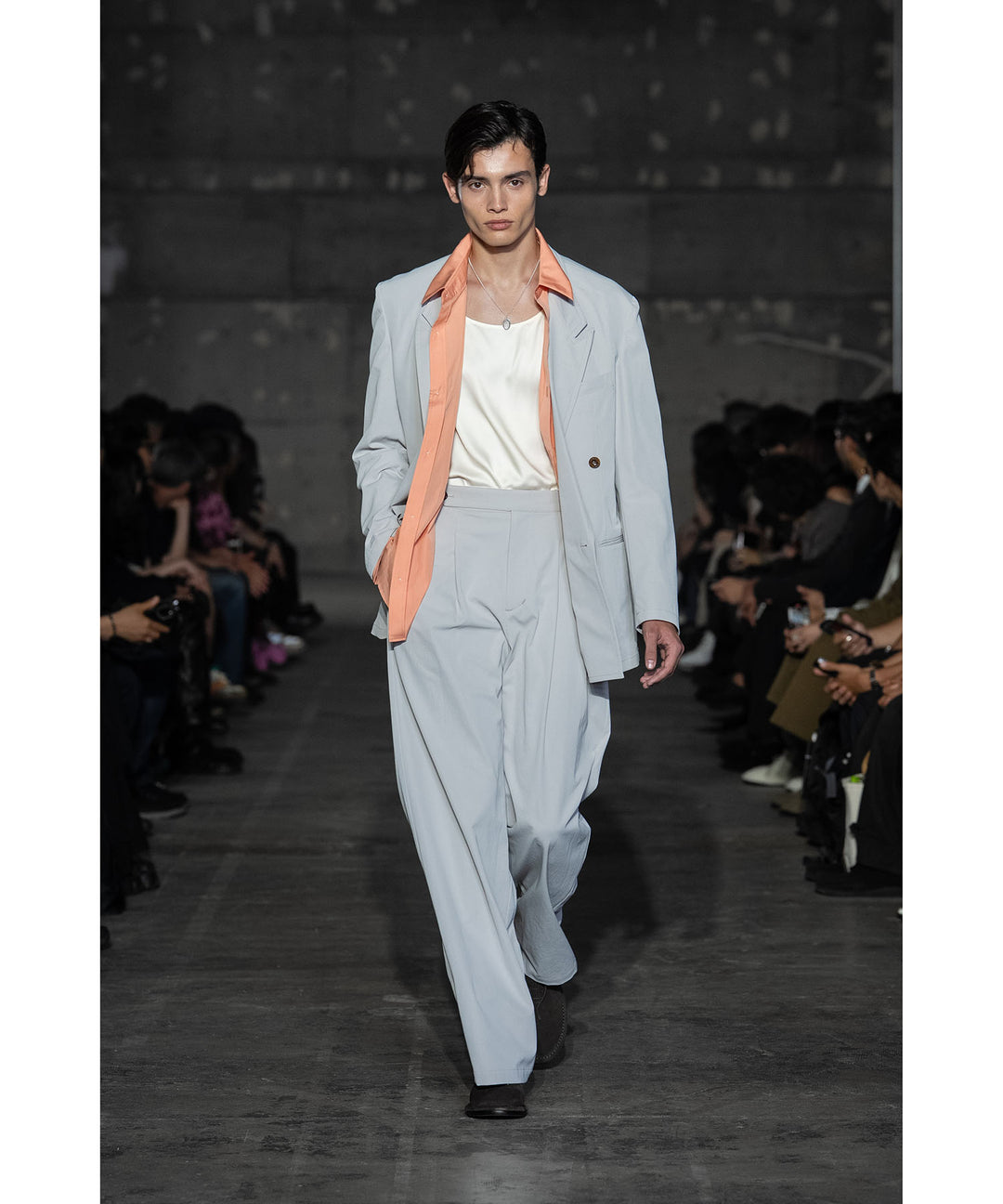 ATTACHMENT アタッチメントのPE/CO/LI DRY TWILL DOUBLE-BREASTED JKT - L.GRAYの公式通販サイトsession福岡セレクトショップ